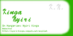 kinga nyiri business card
